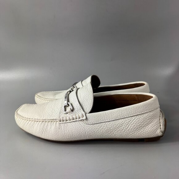 Moschino White Driver Loafers, Size 39 main image 9